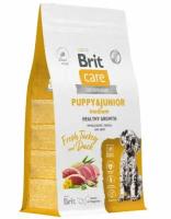Сухой корм для щенков средних пород Brit Care Superpremium Dog Puppy&Junior M Индейка и утка 3 кг