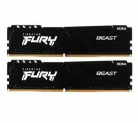 Модуль памяти DIMM 32Gb 2х16Gb DDR4 PC28800 3600MHz Kingston Fury Beast Black (KF436C18BBK2/32)