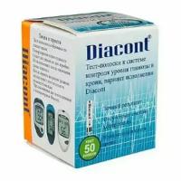 Тест-полоски Диаконт 50 штук (Diacont)