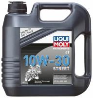 HC-синтетическое моторное масло LIQUI MOLY Motorbike 4T 10W-30 Street, 4 л, 1 шт