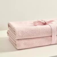 Набор махровых полотенец Cozy Home "Annette", 2шт., 50х90 см, розовый