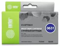 Картридж струйный Cactus CS-EPT0631 черный для Epson Stylus C67 Series/ C87 Series/ CX37000 (10ml)