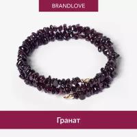 Жесткий браслет BL Jewelry Freeform, лабрадор, аметист, малахит, хризоколла, кварц, турмалин, горный хрусталь, яшма, авантюрин, лазурит, чароит, ларимар, янтарь, кварц розовый, сердолик, коралл, гранат, кварц рутиловый, 1 шт., размер 16 см, размер one size, бордовый