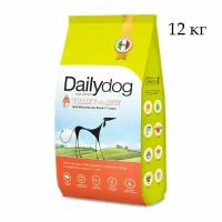 Dailydog корм для собак сухой для взрослых собак всех пород с индейкой и рисом 12кг
