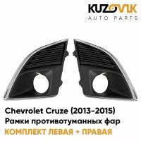 Рамки противотуманных фар Chevrolet Cruze (2013-2015) рестайлинг