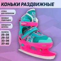 Раздвижные коньки Rgx Crispy Mint (с мехом) размер M (33-36)