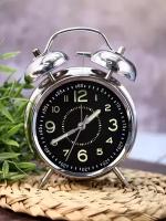 Часы настольные с будильником Wake up clock black