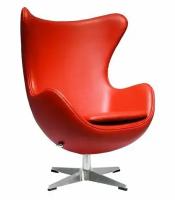 Кресло Bradex Home Egg Style Chair экокожа красный