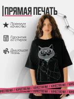 Футболка размер ONE SIZE, черный