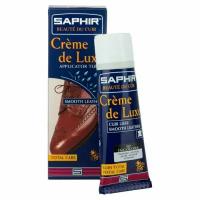 Крем тюбик Saphir Creme de luxe с губкой, 75мл. бесцветный