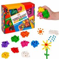 Мягкий 3д конструктор липучка GUMMY BLOCKS, игрушка антистресс кубики, для мальчиков и девочек