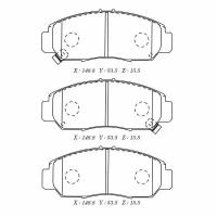 BOSCH DISC BRAKE PAD BP2402 / Колодки дисковых тормозов (1 комплект)