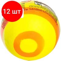Комплект 12 штук, Игрушка-антистресс мяч ненадувной Спиральный мяч попрыгун,1373949