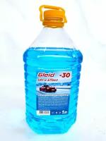 Жидкость незамерзающая омывающая для автомобиля (омывайка без аромата зимняя), без метанола для автомобиля -20, 5 л, 1 шт, Gleid Ultra Effect, без запаха