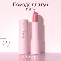 Помада для губ Divage Praline 02 розовое мороженое