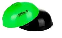 Набор спортивных конусов TOOLZ без переноски 10 шт в наборе, черные, зеленые