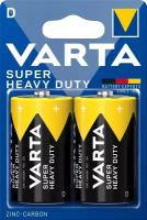 Батарейка R20/D Varta Super Heavy Duty BL2, 2шт