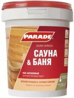 Лак для саун акриловый PARADE L30 Сауна & Баня П/мат 0,9л