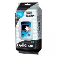 Салфетки влажные «OptiClean» для экранов, 90 шт 744298