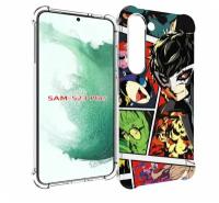 Чехол MyPads Persona 5 art для Samsung Galaxy S23 Plus + задняя-панель-накладка-бампер