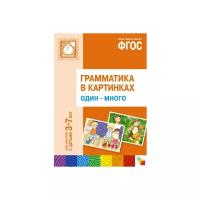 Набор карточек Мозаика-Синтез ФГОС Грамматика в картинках. Один-много (3-7 лет). 29.5x20.5 см 8 шт