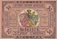 Германия (Веймарская Республика) Кант 50 пфеннигов 1922 г. (№4)