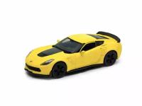 Машинка WELLY 2017 CHEVROLET CORVETTE Z06 Желтый / модель машины 1:38 с пружинным механизмом