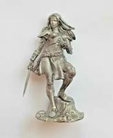 Индира. Девушка воин. Фэнтези. Оловянная коллекционная фигурка 65 мм