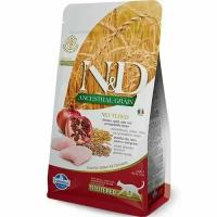 Farmina N&D AncesGrain Neutered Низкозерновой корм с курицей и гранатом для стерилизованных кошек 1,5 кг