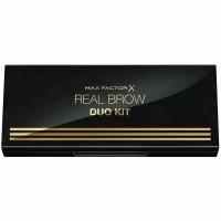 MAX FACTOR Тени для бровей Real Brow Duo Kit, тон dark