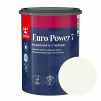 Краска моющаяся Tikkurila Euro Power 7 RAL 9016 (Транспортный белый - Traffic white) 0,9 л