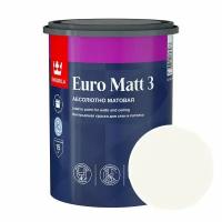 Краска интерьерная Tikkurila Euro Matt 3 RAL 9016 (Транспортный белый - Traffic white) 0,9 л