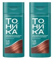 Оттеночный бальзам для волос Роколор-Тоника 5.35 - Красный янтарь х 2шт