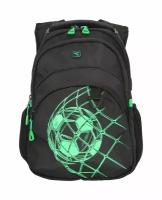Рюкзак школьный для подростка с анатомической спинкой USB-слот, черный ранец городской для мальчика