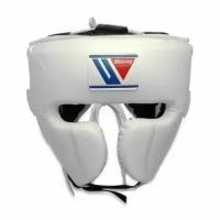 Шлем боксерский WINNING BOXING HEADGEAR FG-2900 FACE GUARD DESIGN, размер L, белый