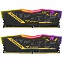 Оперативная память Team Group DDR4 64Gb (2x32Gb) 3200MHz pc-28800 DELTA R TUF YELLOW CL16 (TF9D464G3200HC16FDC01)