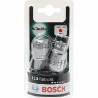 Лампа автомобильная Bosch LED Retrofit W21/5W W2.5х16q 12V 2,5W, 2 шт, 1987301525