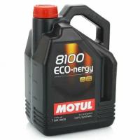 Масло моторное MOTUL Eco-nergy 8100 0W30, асеа А5/В5 VOLVO, LAND ROVER, HONDA, синтетика, 5 литров 102794