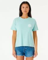 Футболка; Ж; WETTIE ICON RELAXED TEE; цвет 8089 LIGHT AQUA; размер M