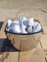 Кварц белый колотый сорт Экстра (размер 7-14 см) для печей бани и сауны упаковка 10 кг