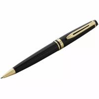 Ручка шариковая Waterman "Expert Black Lacquer GT" синяя, 1,0мм, подарочная упаковка, 180510