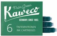 Картриджи для перьевой ручки с чернилами Kaweco, набор 6 шт., цвет пальмовый зеленый