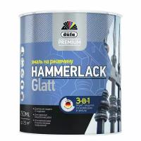 Эмаль по ржавчине 3в1 Dufa Premium Hammerlack 0,75 л Серая