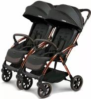 Leclerc Baby Прогулочная коляска для двойни Influencer XL (Black Brown)