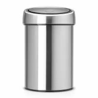 Ведро для мусора Brabantia Touch Bin, 3л, настенное, матовая сталь 378645