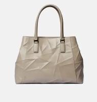 Женская кожаная сумка CNS - COINED IN STONE DIANA sandy grey (серый) из натуральной кожи