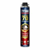 Пена монтажная профессиональнаяtytan professional ultra fast 70 870мл выход 75л