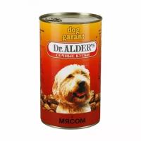 Dr. Alders Консервы для собак Dog Garant, сочные кусочки из говядины в желе, 1230 г