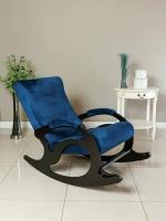 Кресло качалка интерьерное мягкое для дома с подножкой Ларгус 4