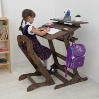 Парта для школьника Хронос и растущий стул Компаньон, комплект мебели